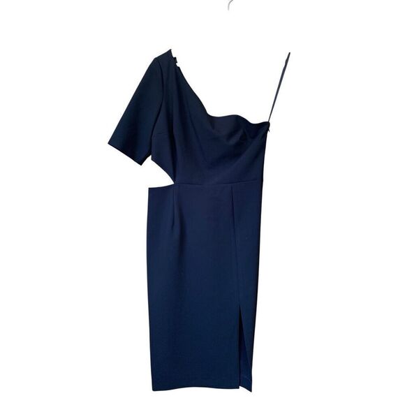 Jill Jill Stuart One Shoulder Cutout Sheath Dress Black Size‎ 6 - Picture 8 of 12